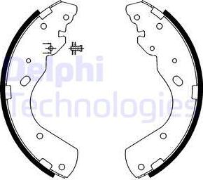 Delphi LS1897 - Juego de zapatas de frenos parts5.com