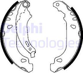 Delphi LS1844 - Jeu de mâchoires de frein parts5.com