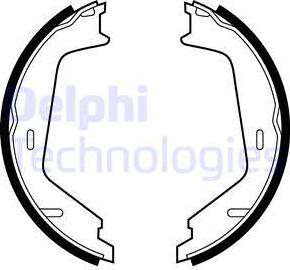 Delphi LS1884 - Brake Shoe Set parts5.com