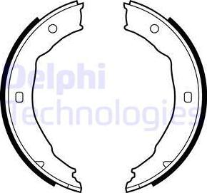 Delphi LS1881 - Brake Shoe Set, parking brake parts5.com