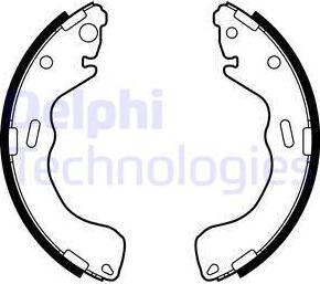 Delphi LS1879 - Garnitura zavorne celjusti parts5.com