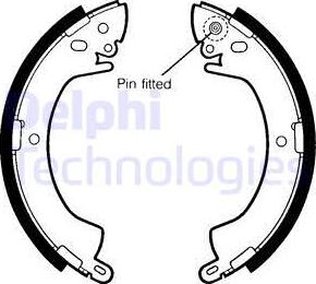 Delphi LS1344 - Brake Shoe Set parts5.com