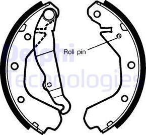 Delphi LS1292 - Sada brzdových čeľustí parts5.com