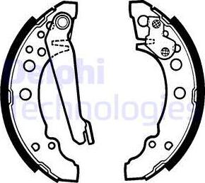 Delphi LS1276 - Brake Shoe Set parts5.com