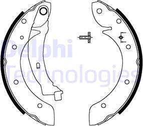 Delphi LS1716 - Brake Shoe Set parts5.com