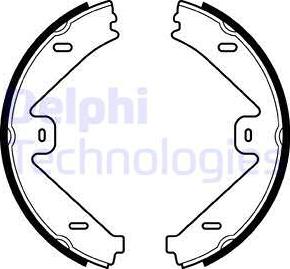 Delphi LS2036 - Комплект тормозов, ручник, парковка parts5.com