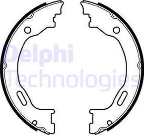 Delphi LS2077 - Set saboti frana, frana de mana parts5.com