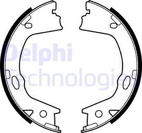 Delphi LS2153 - Set saboti frana, frana de mana parts5.com