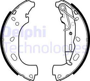 Delphi LS2167 - Zestaw szczęk hamulcowych parts5.com