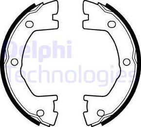 Delphi LS2115 - Komplet kočionih papuča parts5.com