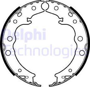 Delphi LS2125 - Σετ σιαγόνων φρένων parts5.com