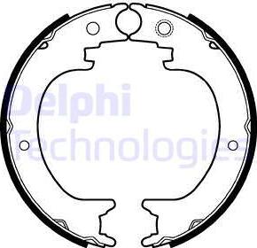 Delphi LS2121 - Комплект тормозов, ручник, парковка parts5.com