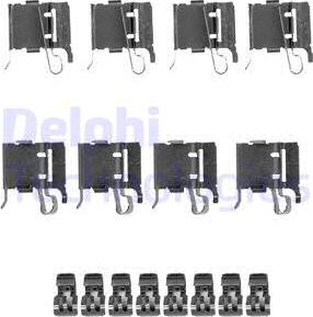 Delphi LX0491 - Set accesorii, placute frana parts5.com