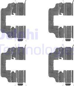 Delphi LX0493 - Tartozékkészlet, tárcsafékbetét parts5.com