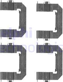 Delphi LX0501 - Set accesorii, placute frana parts5.com