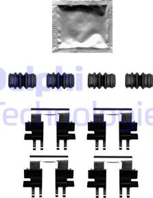 Delphi LX0695 - Set accesorii, placute frana parts5.com