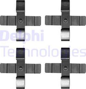 Delphi LX0625 - Set accesorii, placute frana parts5.com