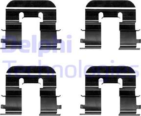 Delphi LX0676 - Set accesorii, placute frana parts5.com