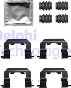 Delphi LX0671 - Kit d'accessoires, plaquette de frein à disque parts5.com