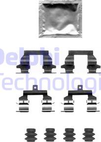 Delphi LX0678 - Zubehörsatz, Scheibenbremsbelag parts5.com