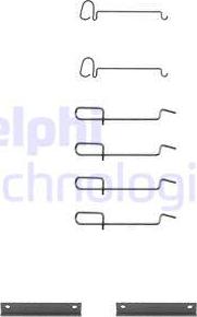 Delphi LX0080 - Set accesorii, placute frana parts5.com