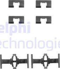 Delphi LX0197 - Kit de accesorios, pastillas de frenos parts5.com