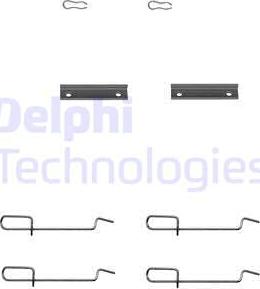 Delphi LX0142 - Accessory Kit for disc brake Pads parts5.com