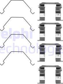 Delphi LX0159 - Set accesorii, placute frana parts5.com