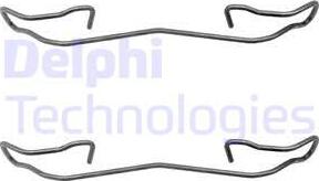 Delphi LX0167 - Σετ βοηθ. εξαρτημάτων, τακάκια φρένων parts5.com