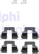 Delphi LX0342 - Set accesorii, placute frana parts5.com