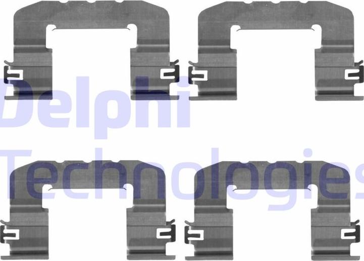 Delphi LX0725 - Set accesorii, placute frana parts5.com