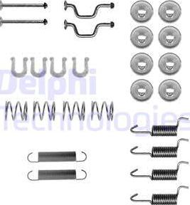 Delphi LY1408 - Komplet pribora, kočione papuče ručne kočnice parts5.com