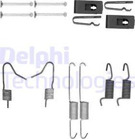 Delphi LY1402 - Set accesorii, saboti frana parcare parts5.com