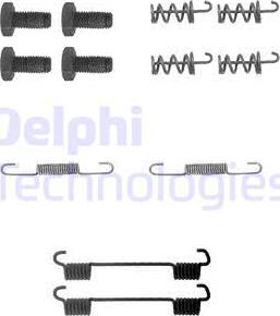 Delphi LY1104 - Σετ βοηθ. εξαρτημάτων, σιαγόνες χειρόφρενου parts5.com