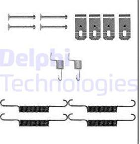 Delphi LY1399 - Σετ βοηθ. εξαρτημάτων, σιαγόνες χειρόφρενου parts5.com