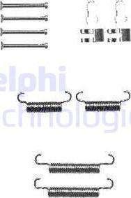 Delphi LY1333 - Komplet pribora, kočione papuče ručne kočnice parts5.com