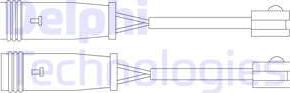 Delphi LZ0199 - Senzor de avertizare,uzura placute de frana parts5.com