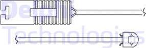 Delphi LZ0119 - Senzor de avertizare,uzura placute de frana parts5.com