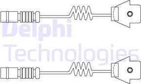 Delphi LZ0111 - Senzor de avertizare,uzura placute de frana parts5.com