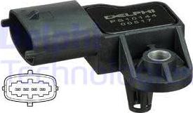 Delphi PS10144 - Sensor, presión colector de admisión parts5.com