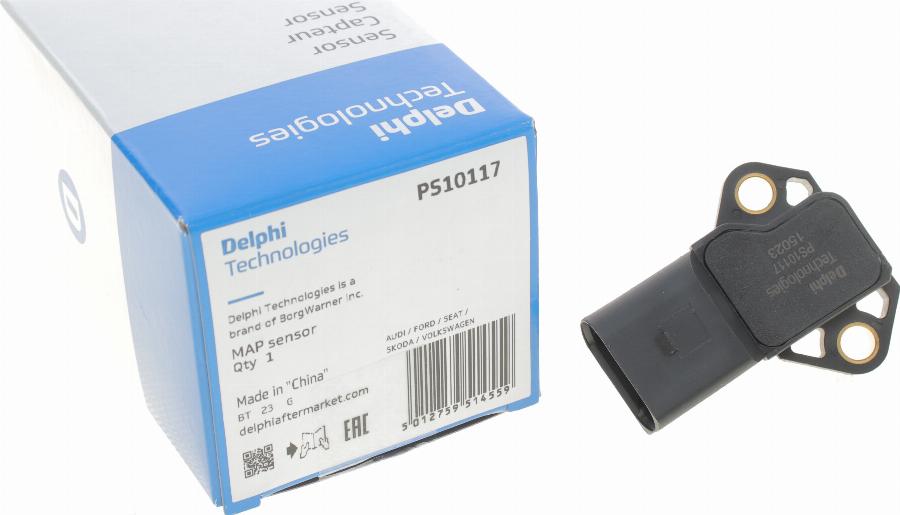 Delphi PS10117 - Senzor presiune aer parts5.com