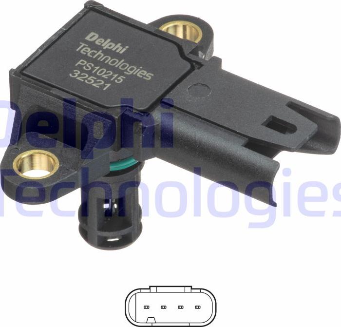 Delphi PS10215 - Senzor, presiune galerie admisie parts5.com