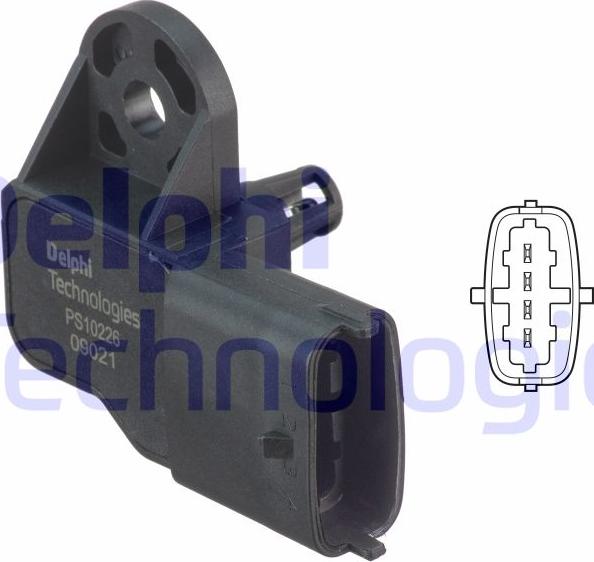 Delphi PS10226 - Senzor, presiune galerie admisie parts5.com