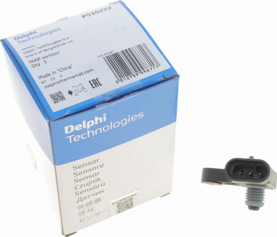 Delphi PS10222 - Sensor, intake manifold pressure parts5.com