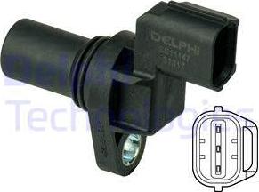 Delphi SS11147 - Senzor,pozitie ax cu came parts5.com