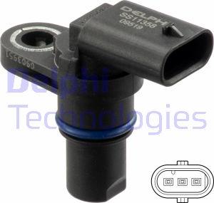 Delphi SS11358 - Senzor, položaj bregastog vratila parts5.com