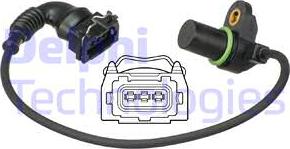 Delphi SS11200 - Sensor, camshaft position parts5.com