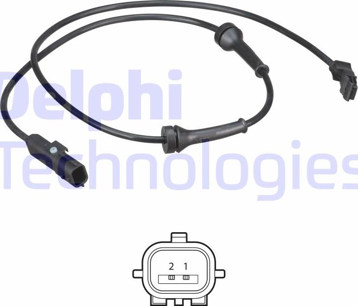 Delphi SS20573 - Sensor, wheel speed parts5.com