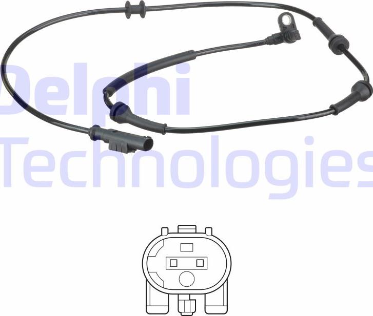 Delphi SS20611 - Sensor, revoluciones de la rueda parts5.com