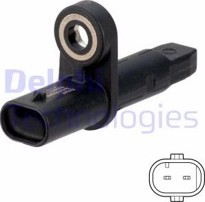 Delphi SS20801 - Senzor, broj obrtaja točka parts5.com